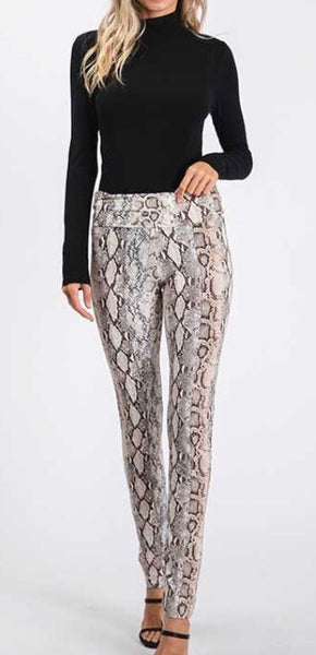 Brown animal print legging