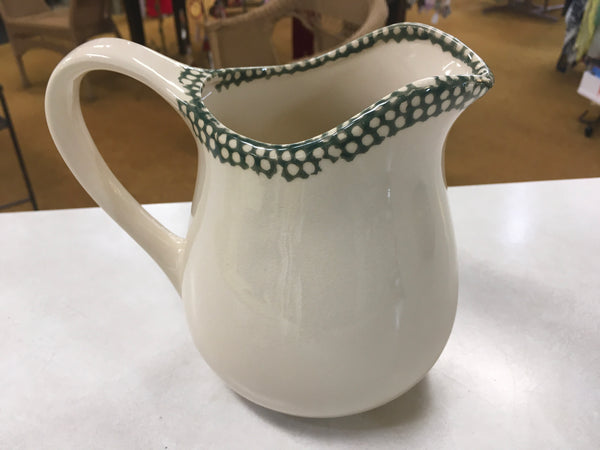 Green country heart cream farm house pitcher ESTATE
