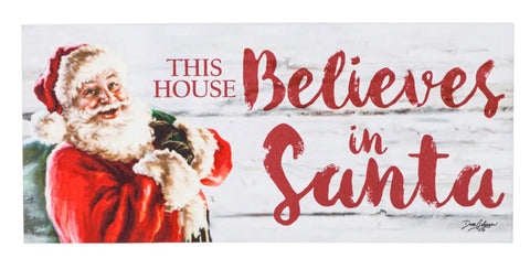 This House Believes in Santa Sassafras Switch Mat