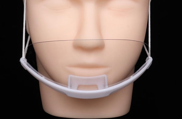 Transparent mouth shield mask