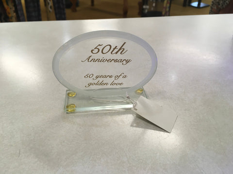 50th Anniversary Plaque  Reflections of Love Russ