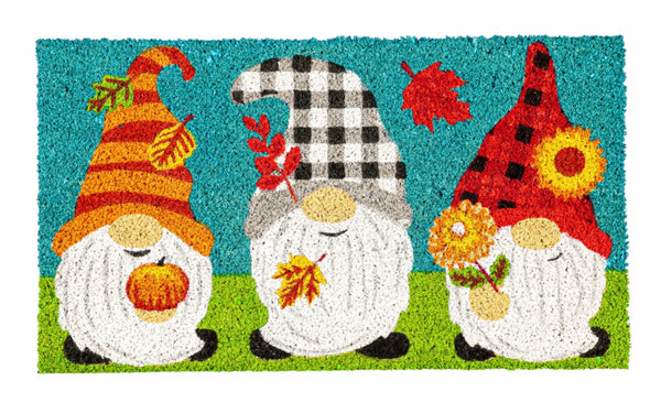 Fall Gnome Trio Coir Mat