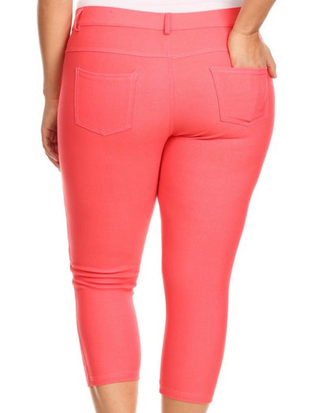 Coral Capri jean PLUS