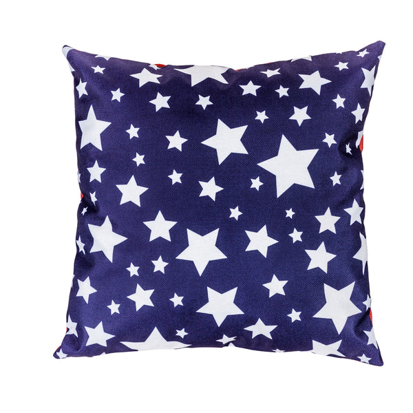 Patriotic star trio pillow cover