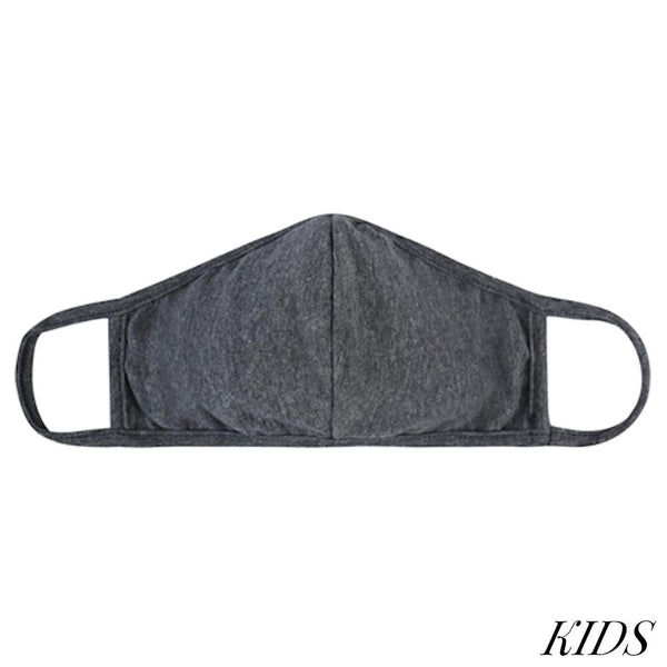 Charcoal KIDS T-Shirt Cloth Face Mask