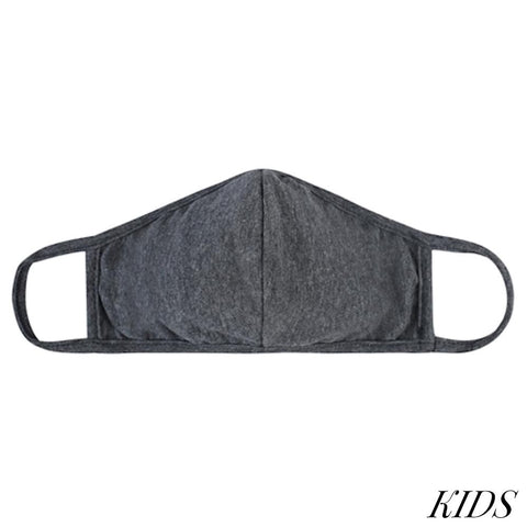 Charcoal KIDS T-Shirt Cloth Face Mask