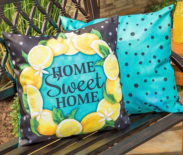 Home sweet home lemon Pillow cover