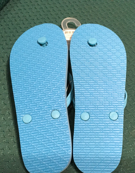 Botanical brights flip flops