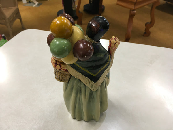 Vintage Biddy Penny Farthing Balloon lady figurine