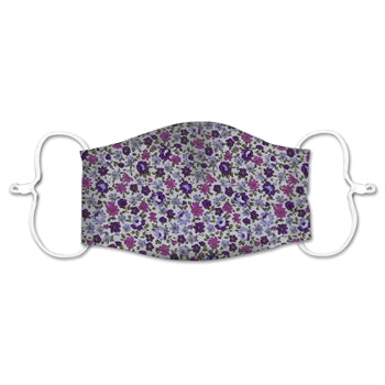 Purple floral Adult Face Mask