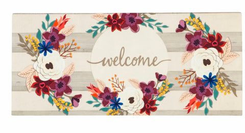 Fall Stripes Welcome Sassafras Switch Mat