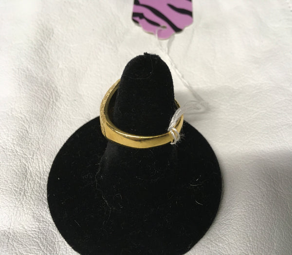 Vintage CZ 13 stone men’s gold fashion ring sz 9.5