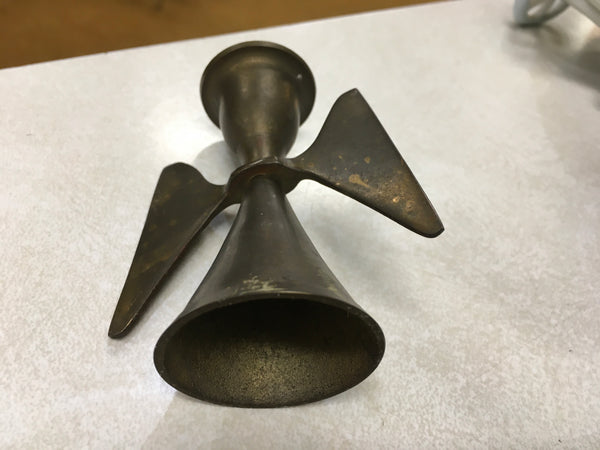Brass angel wings candle holder 3.25”