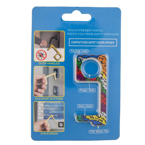 Rainbow leopard door opener