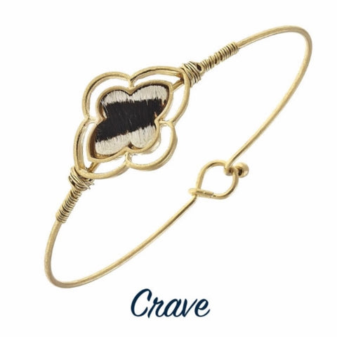 Zebra print Moroccan style bracelet