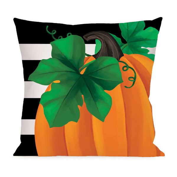 Pumpkin Stripe Pillow Cover