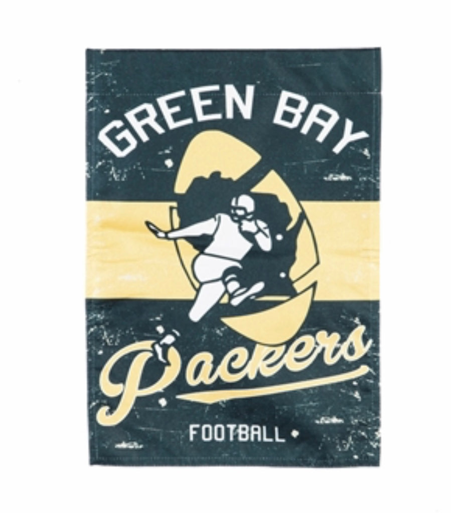 Green Bay Packers Vintage Linen Garden flag