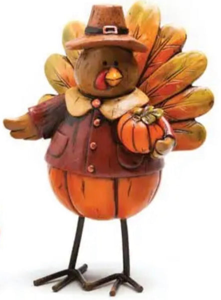 Turkey set of 3 resin table accents
