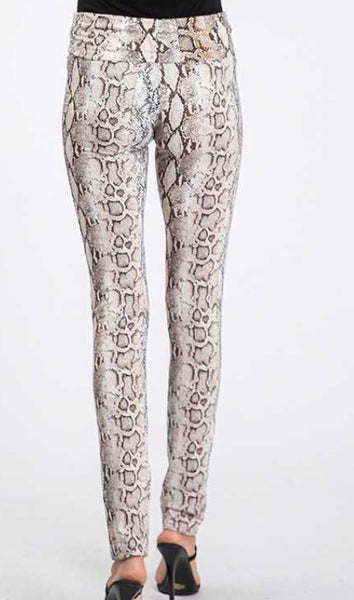 Brown animal print legging