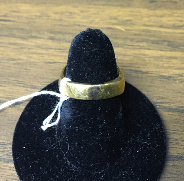 Vintage CZ 9 stone men’s gold fashion design ring sz 7.5