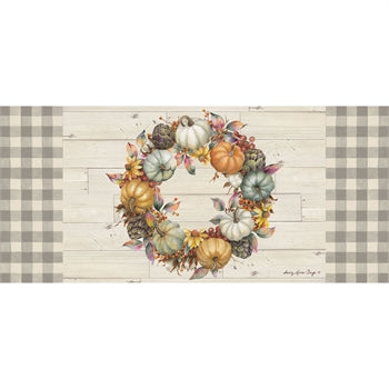 Pumpkin Time Wreath Sassafras Swich Mat