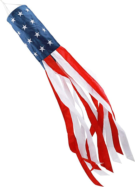 Stars and Stripes American windsock flag