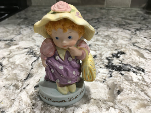 Vintage Avon 1983 cherished moments last forever girl dress up figurine