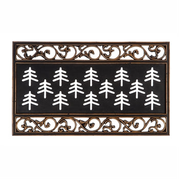 Metallic Scroll Coir Switch Mat Tray Kensington