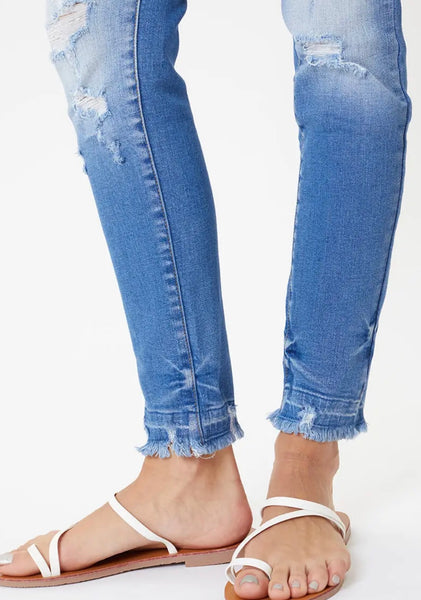 Distressed Skinny Jean KanCan