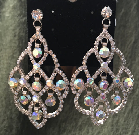 AB majestic rhinestone earring