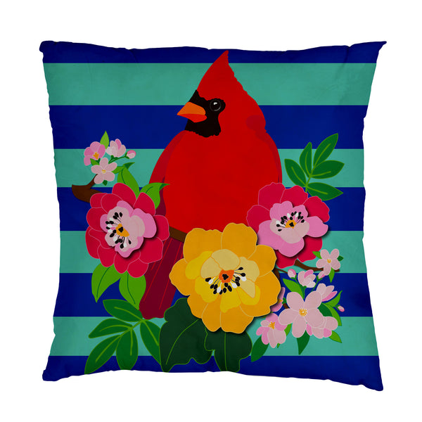 Cardinal Stripe interchangeable Pillow Cover