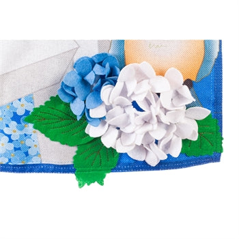 Hydrangea garden 3D garden flag