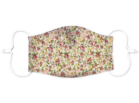 Yellow floral Adult Face Mask