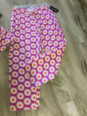 Pink, white, orange floral lounge Snoozie pant