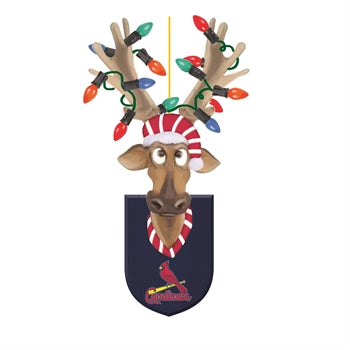 St Louis Cardinals Resin Reindeer Ornament