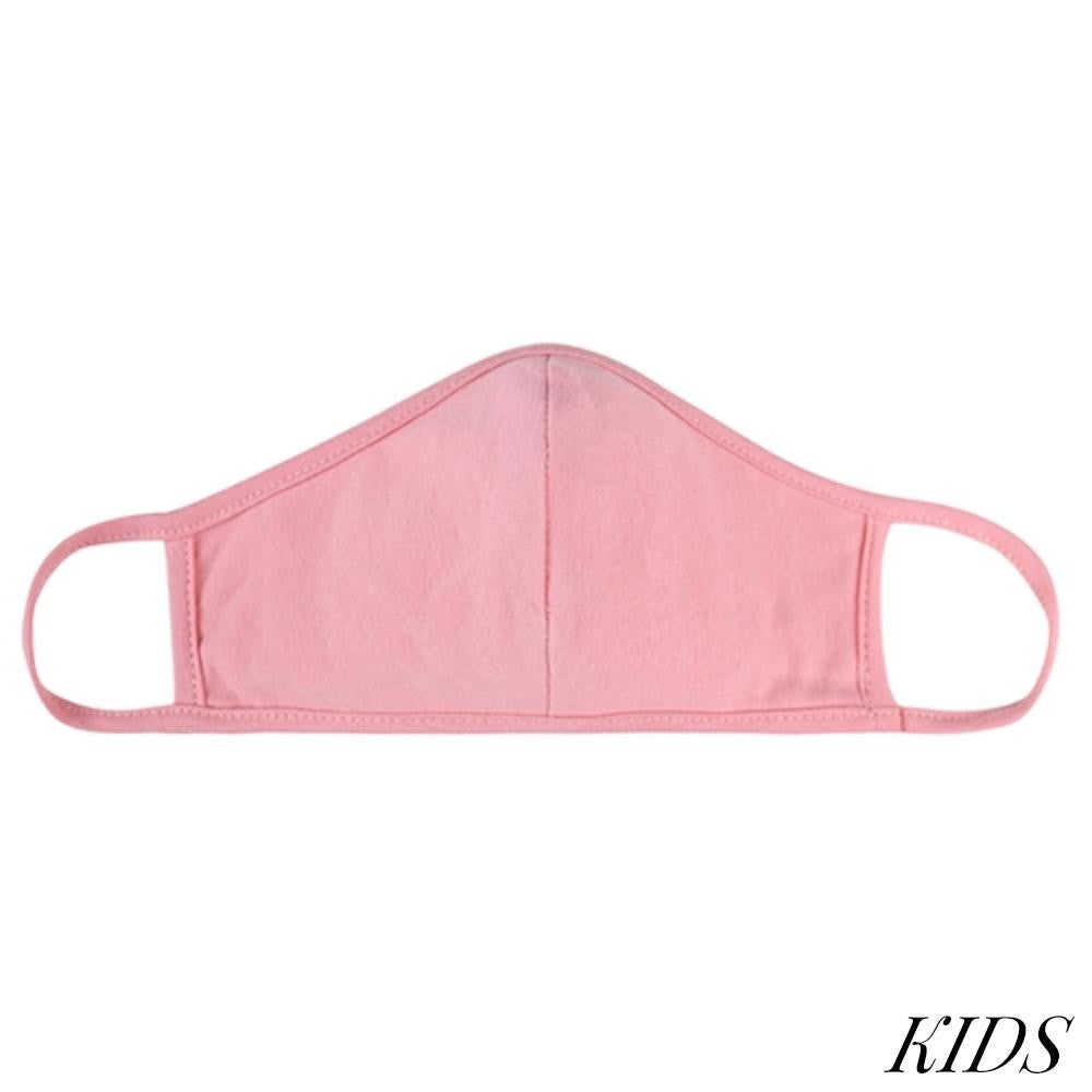 Pink KIDS T-Shirt Cloth Face Mask