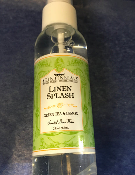 Green tea and Lemon Linen Splash Spray 2 oz