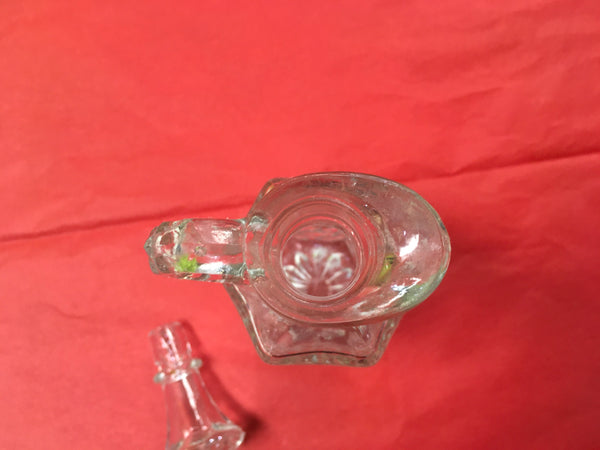 Vintage Wexford glass pattern Vinegar Oil Cruet decanter preowned