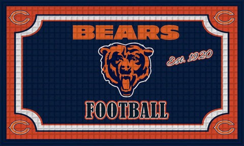 Chicago Bears NFL Embossed Door Mat