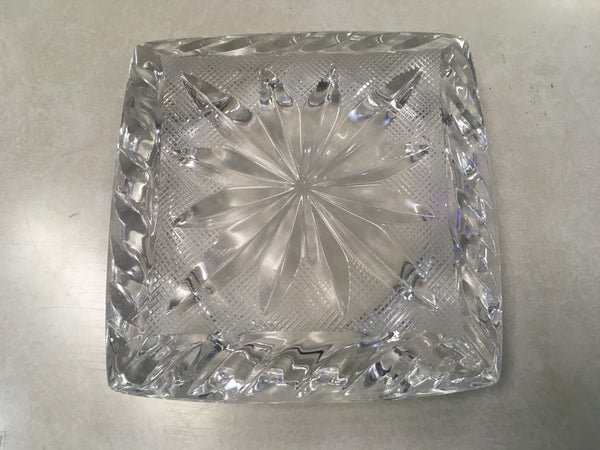 Crystal Daisy Star Ashtray Vintage