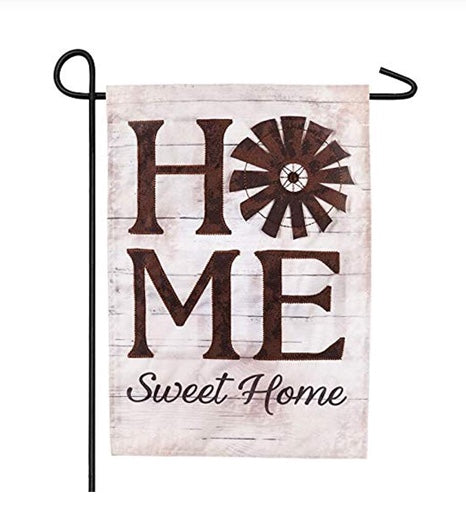 Windmill Home Sweet Home garden flag