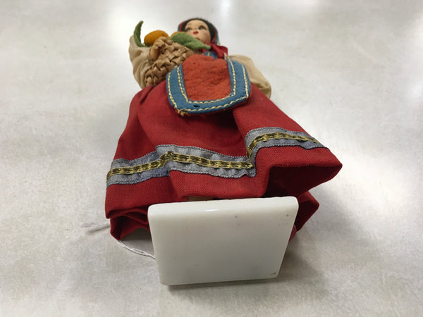 I s Sutton and son “Ginger” doll on stand made in Italy