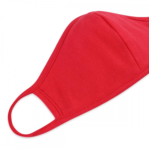 Red Adults T-Shirt Cloth Face Mask with Seam