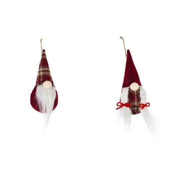 Mr. and Mrs. Gnome Fabric Ornament
