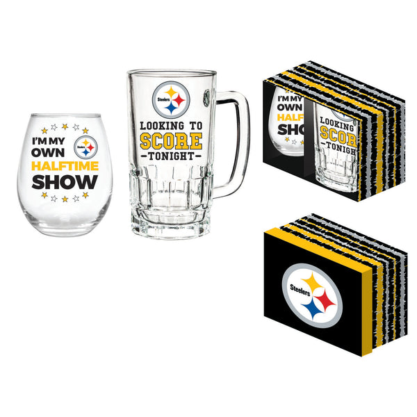 Pittsburgh Steelers Wine & Beer Gift Set