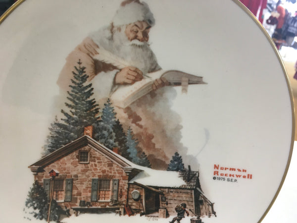 Norman Rockwell Annual collectors plate Good Deeds preowned 1975