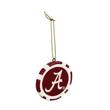 ALABAMA CRIMSON TIDE ORNAMENT GAME CHIP Ornament