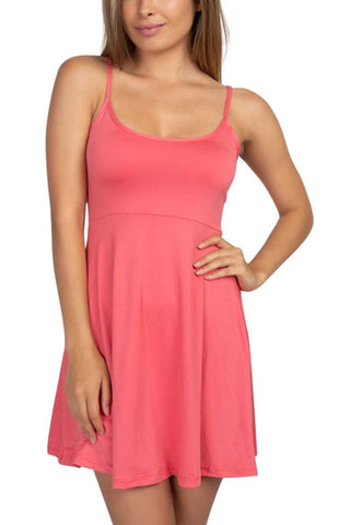 Coral flare Dress