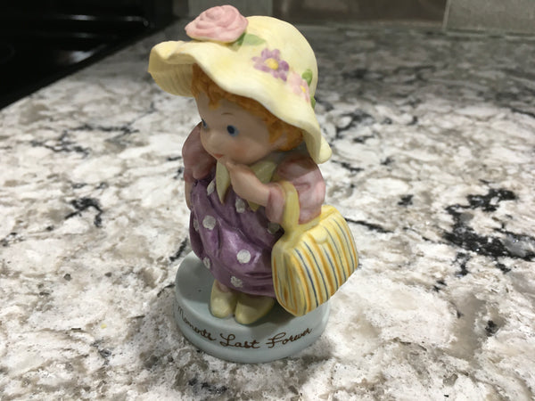 Vintage Avon 1983 cherished moments last forever girl dress up figurine