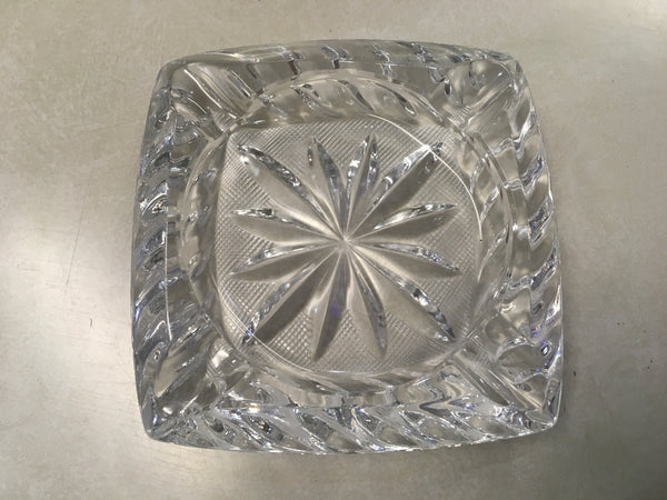 Crystal Daisy Star Ashtray Vintage